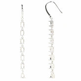 Sterling Silver Semi Mount Earrings Setting Oval OV PE 6X4mm White Topaz - Syzjewelry